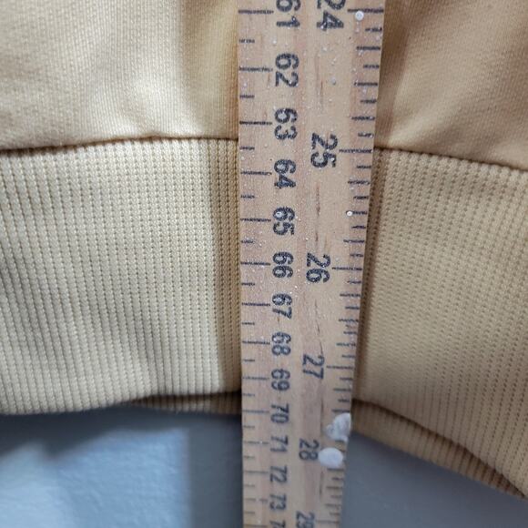 Men Screen Print Design Yellow Pull Over Active Shirt Size M 3826-1305 - Picture 5 of 6